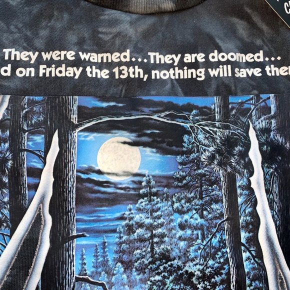 Friday the 13th x Cakeworthy Tie Dye Crewneck Sweater Jumper MED. horror - Picture 3 of 6